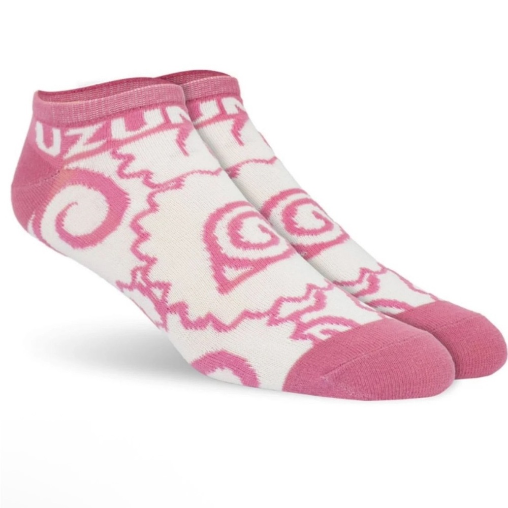 Naruto Pink and White Swirl Socks Naruto socks